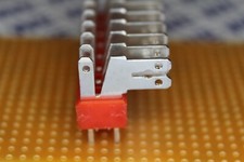 100Stück Flachsteckerleiste, Print 8-polig, 6,3mm oder 2,8mm