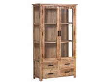 Vitrine mumbai massivholz - vitrine,