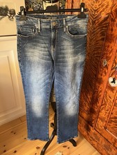 MAVI JEANS Mona Mid-Rise Straight Leg W27/L30 Blau NEU