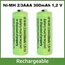2x  2/3AAA Akku 300 mAh 1,2 V