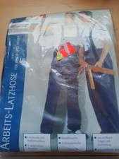Arbeits Latzhose Herren, Blau Gr 52