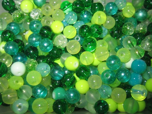 Glasperlen mix lackierte - glasperlen,