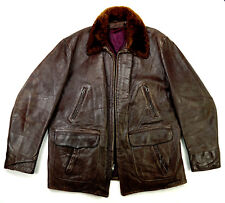 HERCULES Barnstormer  US Vintage Pferdeleder Aviator Lederjacke 52 L