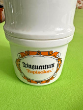 Apothekengefäß Porzellantopf mit Deckel rund