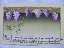 Postkarte Ansichtskarte alt kleinformat Flieder Blumen Weimar 1912 Sammlung