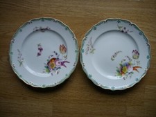 2 Porzellan Teller mit Blumen