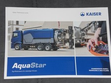 KAISER Aqua-Star Kanalreinigung Lkw Aufbau Prospekt ( LKW 97 )