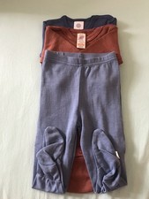 Neu 3er Set Wolle Seide Engel Natur&Petit Beteau Sanetta Bodys&Hose Gr.62/68