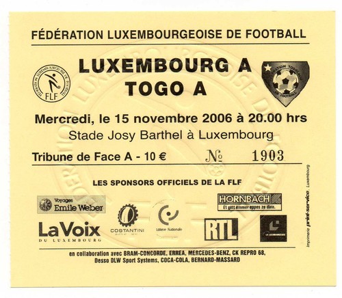 Ticket lsp luxemburg togo - ticket,