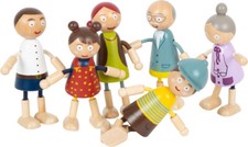 Biegepuppen familie aus holz - biegepuppen-familie,