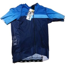 MIT FEHLER Profi Rardsport Trikot Bioracer Fahrrad Shirt M Herren Ocean blau