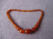 antike Bernstein kette 45cm