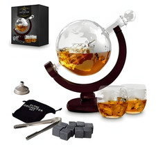Whisky Dekanter Globus Schiff
