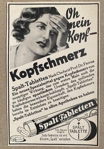 Werbung spalt tabletten ges - tabletten,