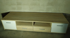 TV Schrank, TV Möbel TV-lowboard Sonoma Eiche-Weiß - 181 cm breit