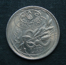 B5) Italien 100 Lire 1995 Italia +++ 50 Jahre FAO +++ 1945