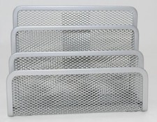 Briefbox Briefablage Briefhalter Notizzettel-Ablage alufarben