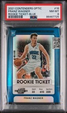 Franz Wagner Rookie Ticket Blue /99 Rookie PSA 8