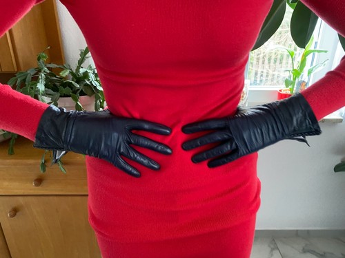 Elegante lederhandschuhe damen - elegante,