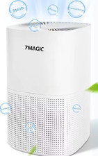 7MAGIC Basic Luftreiniger für Allergiker HEPA150 m³/h CADR, 3-fach Filter, 25 dB