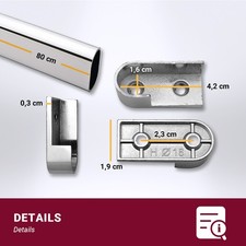 Kleiderstange Chrom mit