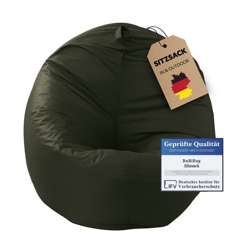 Sitzsack 2in1 dunkelgrün - 2in1,