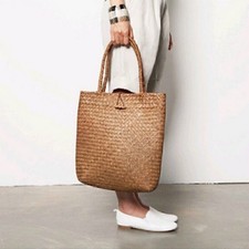 Damen Stroh Handtasche Gewebt