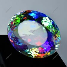 A++ Rainbow Mystic 40 Kt Runde Ovale Form Zertifiziert Lose Edelstein