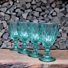 Set 4 Weingläser Recygling Grün Rotweingläser Weinglas Rotweinglas Weißweinglas 