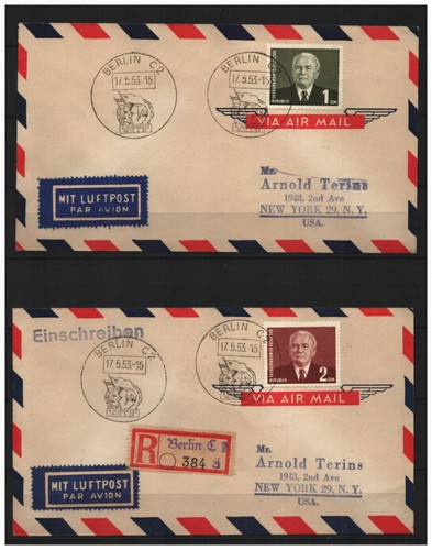 Ddr 1953 briefe 342 43 - ddr, 342/43