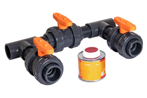 Schwimmbad bypass set 50mm - schwimmbad,