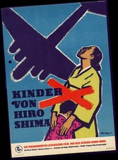 DDR Klein Filmplakat A4 KINDER VON HIROSHIMA JAPAN Regie Shindo Kaneto 1954