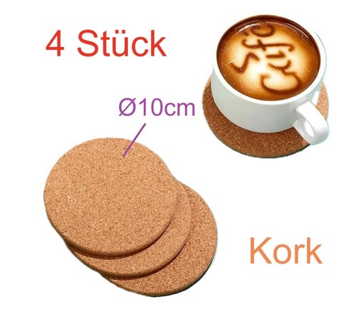 Kork untersetzter 10cm - 4,