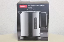 Bodum Ibis Elektrischer Wasserkocher Aus Edelstahl Chrom 1,0 l Neu Rechnung MwSt
