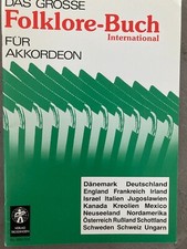 Das große Folklore-Buch Hohner Dänemark England Israel Italien Akkordeon Noten