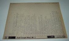 Ersatzteilkatalog auf Microfich Audi Coupe Typ 89 B3 ab Baujahr 1988!