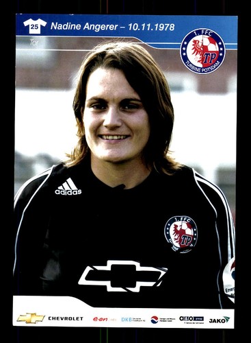 Nadine angerer autogrammkarte - nadine,