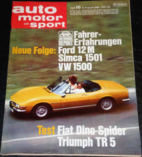 Auto Motor Sport 16/68 Test