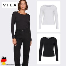 VILA Damen Langarmshirt mit