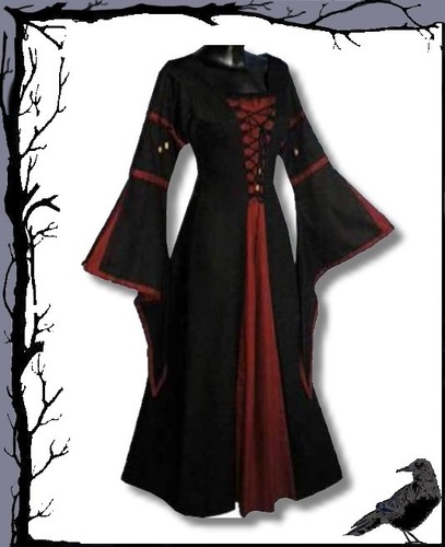 Vampire langes gothic kleid - vampire,
