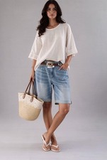 Damenbluse Tunika Bluse weiß