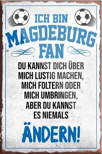 Magdeburg fan magnet - "magdeburg,