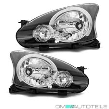 Toyota Aygo Scheinwerfer Rechts Links Schwarz H4 BJ. 2005-2014 Set Schwarz
