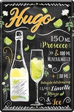 Blechschild "Hugo"   Alkohol