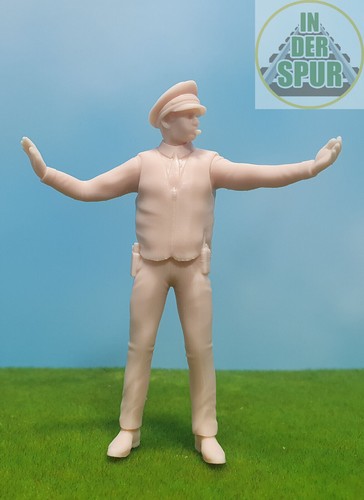Modellfigur verkehrspolizist - modellfigur,