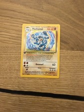 Pokemon Karte Machomei Machamp 8/102 Base Set 1. Edition Crimp Error Holo Rare