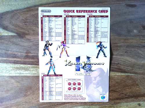 Quick reference card killer - quick,