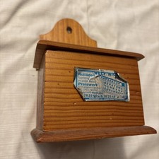Küchen Helfer Zündholz Gummiband Sammler Küche Aufbewahren Wand Holz Retro Antik