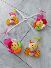 Baby Mobile für Kinderbett Krippe ca. 35x35cm- Schmetterling / Sonne - gebraucht