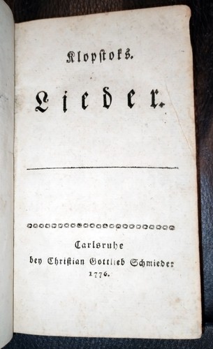 1776 klopstock lieder - 1776,